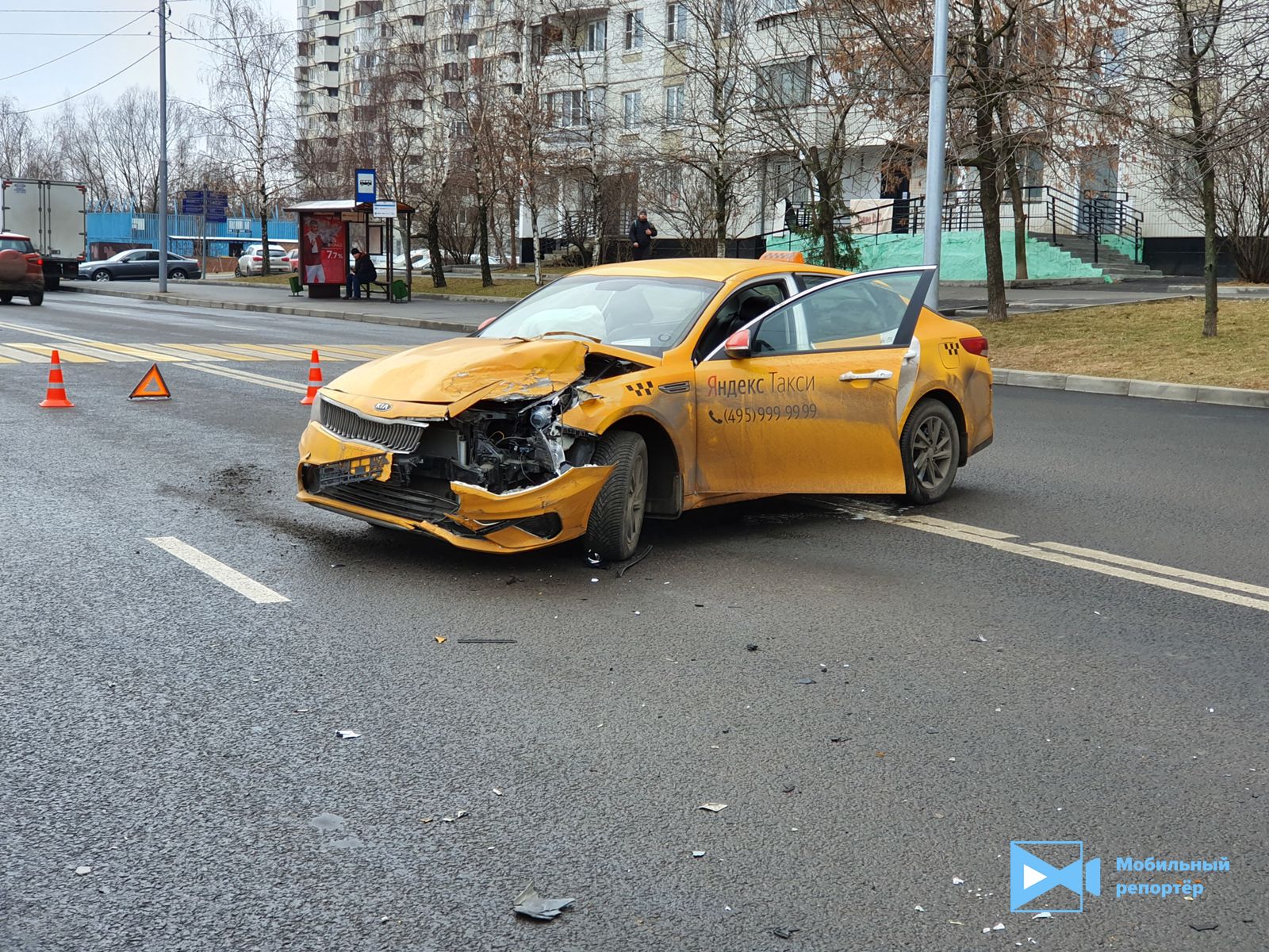 Авария такси в москве